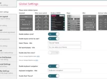 admin screen overview