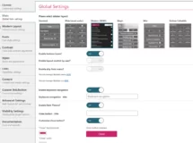 Main - General settings